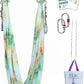 F.Life Aerial Yoga Hammock kit- Yoga Swing Multicolor 5 yards-Flying Yoga Include Daisy Chain,Carabiner and Pose Guide