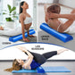 Yes4All Medium Firm Half Foam Rollers for Post-Workout Relaxation, 12/18/24/36 inch PE Foam Roll for Back Massage & Yoga Exercise