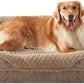 INVENHO Orthopedic Dog Beds Large Sized, XL Washable Egg-Crate Memory Foam Dog Couch with Washable Removable Cover, Waterproof Lining and Nonskid Bottom