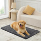 Made4Pets Dog Crate Pad Bed for Large Dogs, Washable & Reversible, Anti-Slip Kennel Mat for Cozy Sleeping, Soft Fluffy Dog Bed for Indoor & Outdoor Use, 41"x29", Dark Gray