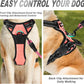 BARKBAY No Pull Dog Harness Front Clip Heavy Duty Reflective Easy Control Handle for Large Dog Walking(Light Pink,L)