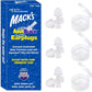 Mack's AquaBlock Swimming Earplugs, 3 Pair - Comfortable, Waterproof, Reusable Silicone Ear Plugs for Swimming, Snorkeling, Showering, Surfing and Bathing (Clear)