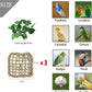 BNOSDM Bird Seagrass Mat, 3 PCS 7.1 x 7.1 Inches Parrot Natural Seagrass Woven Bird Net Hammock Mat, Parakeet Climbing Rope Ladder Chew Toys Hut Hideout for Lovebird Cockatiel Conure Budgie