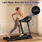 Treadmills for Home Use, Walking Pad Treadmill with Incline, Auto Foldable Treadmill for Home, 8.0 MPH Running Treadmill with Bluetooth Enabled, 300 lbs User Capacity