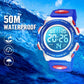 Kids Watch,Boys Watch for 3-15 Year Old Boys,Digital Sport Outdoor Multifunctional Chronograph LED 50 M Waterproof Alarm Calendar Analog Watch for Children with Silicone Band,Kids Gift