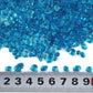 Lustering Decorative Round Flat Glass Beads,Glass Marbles,Glass Pebbles,Vase Filler Beads for Fire Pit Crafts Aquarium Garden Decoration,3-6mm,1-Pound Jar (Marine Blue)
