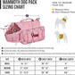 ONETIGRIS Dog Backpack for Medium & Large Dogs, Nylon Backpack for Dogs Tactical Pet Backpack with Side Pockets for Hiking Walking Training Running (Pink, Medium)