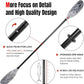 Angler Kayak Paddles Aluminum Paddle with Plastic Blades and Paddle Leash, Floating Adjustable Fishing Kayak Oars, 3 Piece, 230-250cm/90-98 inch
