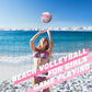 Beach/Water/Sand Volleyballs, Outdoor/Indoor Official Size, Soft Touch Volleyball for Beginners, Cute Volley Ball for Girls/Kids/Youth, Ideal Gifts with Pump for Backyard, Pool, Middle School