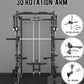 Eonfit E3 Smith Machine with 360°Rotating Arm for Home Gym Equipment, Multi-Function Power Cage Squat Rack with Cable Crossover LAT Pulldown Pulley System All in One