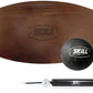 The Skill Board - Wooden Balance Board for Adults - Wobble Board for All Sports, Gym, Standing Desk, or Yard Games - Balance Trainer, Fitness Ball, Ball Pump, Grip Tape