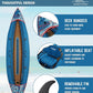 Inflatable Kayak, Portable Ripstop Oxford Cloth Recreational Touring Kayak with Fiberglass Kayak Paddle, Hand Pump and Carrying Bag, 1/2 Person