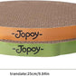 Round cat Scratcher Refill 9.84 inch Diameter 7/8 inch Thickness Scratcher Replacement Pads Scratching Board Circle cat Scratcher Scratch pad (Green and Yellow Cardboard 2PCS)