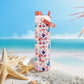 26 oz Insulated Water Bottle with 2-in-1 Straw and Spout Lid, Keep Cold 24H, Leak-Proof, Fits in Car Cup Holder, Stainless Steel Water Bottle for Sports, Travel, Gym and School (Ocean Carnival)
