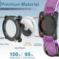 Upgraded AirTag Dog Collar, IP68 Waterproof Dog Collar with Apple Air Tag Holder, Reflective Adjustable Heavy Duty Dog Collars with Soft Padded for Small, Medium and Large Dogs,Purple, XL