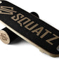 SQUATZ Wooden Balance Board, Standing Desk Anti Fatigue Mat Exercise Equipment with Ergonomic Design and Comfortable Non-Slip Surface, Wobble Board for Skateboard, Hockey, Snowboard, and Surf Training