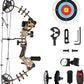 Youth Compound Bow Set 15-45 Lbs for Teens and Beginner, Package with Archery Hunting Equipment, Max Speed 260fps, Adjustable, Right Hand