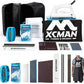 XCMAN Complete Ski Snowboard Tuning and Waxing Kit with Waxing Iron,Universal Wax,Edge Tuner,Brush,Wax Scraper,Ptex