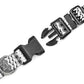 Mercano Adjustable Dog Collar - Special Design Patterns, Soft Nylon Comfortable Sturdy Pet Collar for Small Medium Large Dogs (L, Black White B)