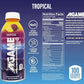 A-GAME Sports Drink, Tropical, The Ultimate Hydration Sports Beverage for Athletes, 8 Essential Vitamins including B, C, & E plus Natural Sea Salt Electrolytes, All Natural Flavors & Sweeteners, Gluten Free, 16.9 Fl Oz (Pack of 12)
