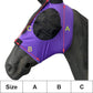 Horse Mesh Fly Mask with Ears, Soft Lycra Mesh Mask Anti-UV with Ears Violet, Cob