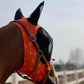 Horse Fly Mask Super Comfort Horse Elasticity Fly Mask with Ears We Only Make Products That Horses Like… (Orange, M)