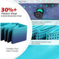 Jasonwell Foldable Dog Kiddie Pool - Hard Plastic Kids Paddling Pool Toddler Baby Swimming Pools for Backyard Collapsible Whelping Box Pet Doggie Cats Wading Pools Bathtub for Puppy Large Dogs 63In