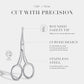 Tweezerman Pet Grooming Scissors, Stainless Steel Rounded Tip Trimming Shears for Dogs and Cats