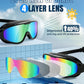 Rantizon Swim Goggles 2 Pack, Wide View Anti Fog&UV Swimming Goggles for Audlt, No Leaking Swim Glasses for Men Women Kids