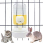 Rabbit Water Bottle, 800ml/28oz Hanging Automatic Water Dispenser for Cage, Ferret Bunny Guinea Pig Water Bowl,Suitable for Small Animal (Yellow, 800 ml/28 oz)