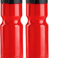 50 Strong Sports Water Bottles – Reusable 22 oz BPA-Free Plastic Bottles with Pull Top Cap – Made in USA – Top Rack Dishwasher Safe – Fits Most Bike Cages Brand