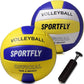 Official Size 5 Volleyball, Soft Indoor Outdoor Volleyball for Game Gym Training Beach Play, 2 Pcs Per Pack with Pump Kit