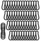 100PCS Black Carabiner Clip, M5 2Inch Spring Snap Hook Quick Link Small Carabiner Clips, 3/16'' Spring Carabiner Link Buckle for Fishing Camping Hammock Dog Leashes-220LBS Holding Capacity