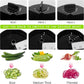 3 in 1 Vegetable Spiralizer Slicer, Adjustable Zucchini Carrot Noodle Maker, Cucumber Spiral Cutter, Easy to Use Kitchen Tool（Black）