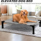 Heeyoo Elevated Dog Bed, Cooling Raised Pet Cot with Chew Proof Washable Breathable Mesh and Metal Frame, Portable Dog Cot Bed with No-Slip Feet for Outdoor or Indoor Use