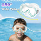 Aegend Kids Swim Mask Goggles, Tempered Glass 180° HD Wide View with Nose Cover