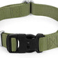 Mikivery Nylon Dog Collar with Quick Release Buckle Soft Adjustable Sturdy for Small Medium Large Dogs Military Green,M