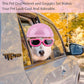 Frienda Dog Helmet and Goggles, UV Protection Doggy Sunglasses and 4 Inch Padded Puppy Motorcycle Helmet Adorable Dog Goggles with Adjustable Belt for Small Dogs Puppy Riding(Pink,S)