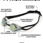 ARENA Unisex Python Racing Swim Goggles for Men and Women Anti-Fog No Leak Max Comfort Dual Strap, Mirror/Non-Mirror Lens