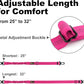 Plutus Pet Dog Seat Belt for Car, Adjustable Dog Car Harness with Carabiner Clip, Reflective Safety Dog Seatbelt Leash with Elastic Bungee, Hot Pink