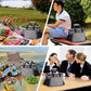 iknoe Thickened Lunch Bag - Soft Coolers Insulated, Leak Proof Tote with Zippered Top - Great for Work, Picnic, Beach - 18-Can Capacity, Grey