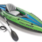 INTEX Challenger Inflatable Kayak Series: Includes Deluxe 86in Kayak Paddles and High-Output Pump – SuperStrong PVC – Adjustable Seat with Backrest – Removable Skeg – Cargo Storage Net