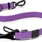 Pawaboo Dog Seatbelt for Car, 3-in-1 Dog Seat Belt Bungee, Shockproof Dogs Tether for Car with Buckle & Hook Latch, Adjustable Reflective Dogs Cars Harness Leash with 360° Lockable Buckle, Purple