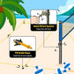 A11N Outdoor Volleyball and Badminton Combo Set - Includes Adjustable Height Anti-Sag Net, Volleyball, Air Pump, 4 Badminton Rackets, 2 Shuttlecocks, Boundary Line Marker, and Carrying Bag
