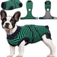 Kuoser Recovery Suit for Dogs Cats After Surgery, Professional Pet Recovery Shirt Dog Abdominal Wounds Bandages, Substitute E-Collar & Cone,Prevent Licking Dog Onesies Pet Surgery Recovery Suit
