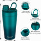 TOOFEEL Protein Shaker Bottle 20 oz - Double Walled Insulated Vacuum Shaker Cups for Protein Shakes, Keeps Cold/Hot, Metal Stainless Steel Water Bottle, Preworkout Gym Shaker Bottle
