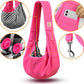 Tomkas Small Dog Sling Carrier - Classic Pocket & Classic Strap - for 3-10 lbs Pets(Rosered)
