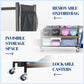 Mythinglogic Dumbbell Rack for Home Gym, Weight Rack for Dumbbells, Multifunctional Yoga Mat Holder for Barbell plates and Kettlebells, Home Gym Storage Rack with Casters