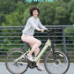 Jasion YC1/ST 26" Electric Bike, 750W Peak Motor, Step-Through Ebike for Adults, 360WH Removable Battery, Up to 40miles, Max 23MPH Urban Commuter E-Bike, 7 Speeds & Front Suspension