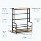 Gym Home Equipment Weight Rack – 3‑Tier Workout Storage Stand for Dumbbells & Kettlebells, Medicine Ball Holder, 460 lb Steel Organizer with Yoga Mat Basket, Hooks, Adjustable Feet, 24 x 16 in